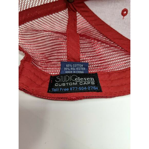 Case International Harvester IH Koenig Baseball Hat Cap Snapback Meshback Red - Picture 11 of 11